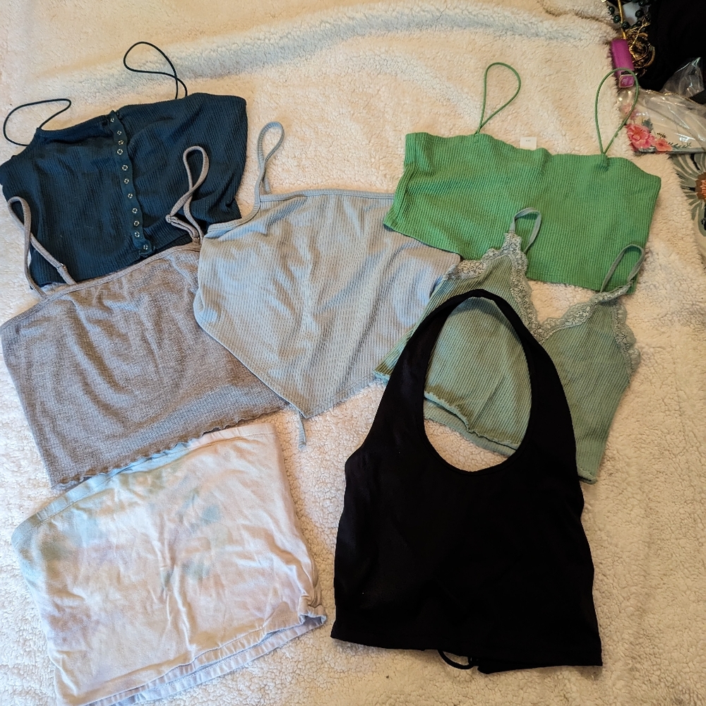 Bundle of Fitted Crop Tops